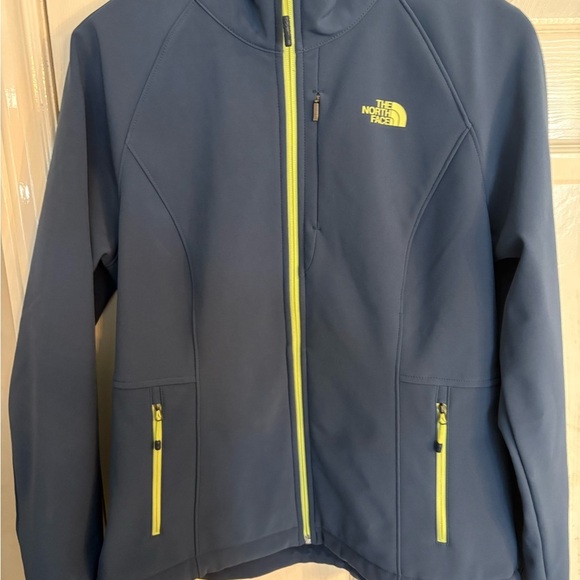 The North Face Flashdry Windwall Fleece Jacket. Blue and yellow. Women’s large. - Picture 1 of 11